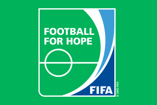 [FIFA Football for hope flag]