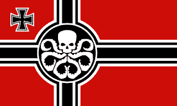 [Nazi-inspired flag]