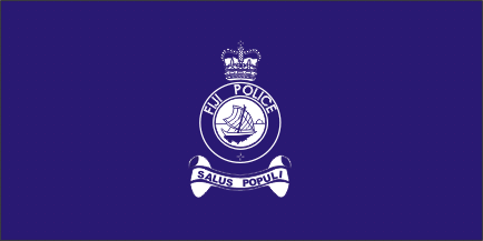 [Fiji police flag]