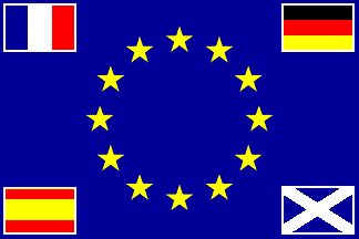 [European flag in Andernos]