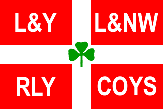 [Lancashire and Yorkshire & London and Northwestern Railways flag]