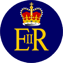 [Flag during present reign 1953-1999: badge detail]