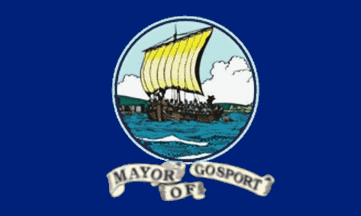 [Gosport Borough Mayor's Car Flag - England]