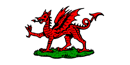 Welsh dragon flag house sign 9301 with your choice of text 