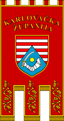 [Ceremonial flag of Karlovac County]