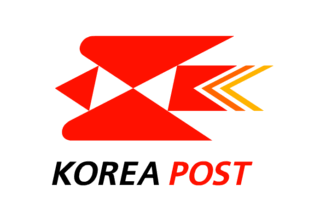 [Korean postal flag variant (with English text)]