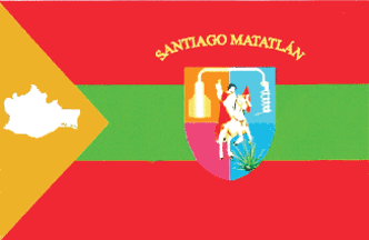 Flag of Santiago Matatlan - variant 2