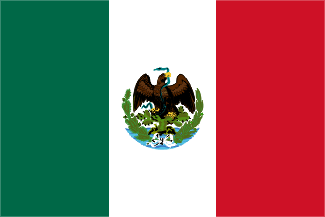[1823 Mexico national flag, first revision: 30 December 1880. By Juan Manuel Gabino Villascán]