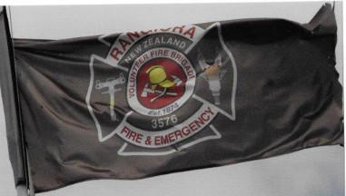 [Rangiora fire brigade flag]