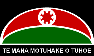 [ Te Mana Motuhake o Tuhoe flag ]