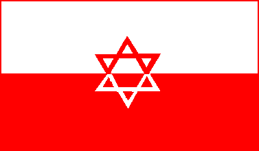 [Polish Jews flag]