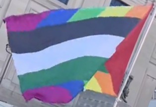 [Palestinian Pride flag]