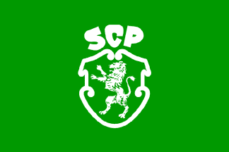 Sporting old logo flag