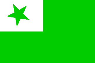 Woman Dodge privacy Flags of Esperanto