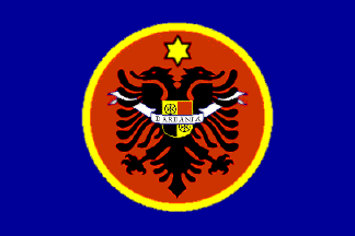 Kosovo Flag Security Force Police Dardania Pristina Protection Corps LDK  PDK KLA