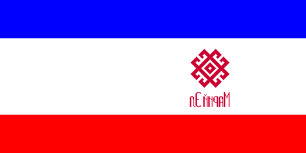 Reverse of the flag of Mari-El