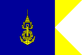 [Royal Thai Marine Corps commander flag (Thailand)]