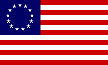 [U.S. 13 star Betsy Ross flag 1777 ]