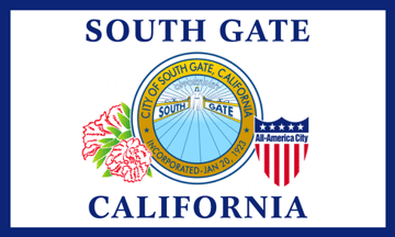 [flag of South Gate, California]