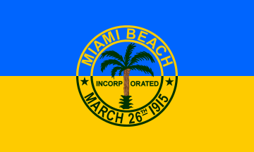 [Former flag of Miami Beach]