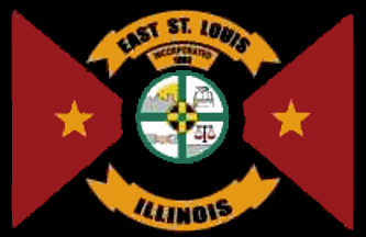 [East Saint Louis, Illinois flag]
