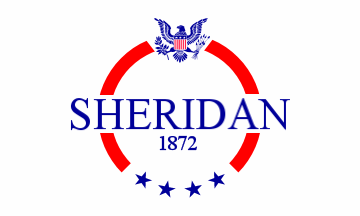 [Sheridan, Illinois flag]