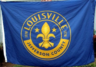 [variant flag of Louisville, Kentucky]