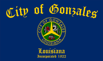 [Flag of Gonzales, Louisiana]