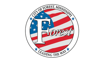 [flag of Forest, Mississippi]