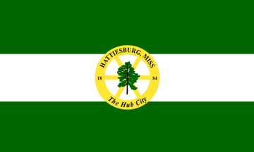 [flag of Hattiesburg, Mississippi]