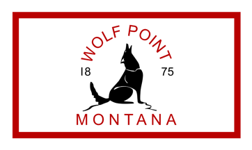 [Flag of Wolf Point, Montana]