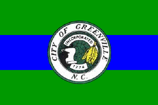 [flag of Greenville, North Carolina]