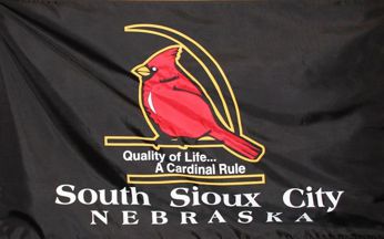 [Flag of South Sioux City, Nebraska]
