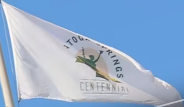 [Centennial Flag Saratoga Springs, New York]