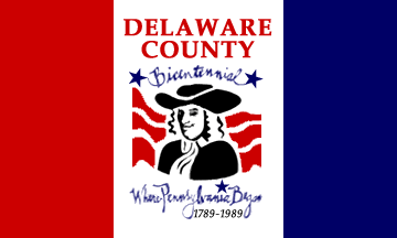 [Delaware County Bicentennial Flag]