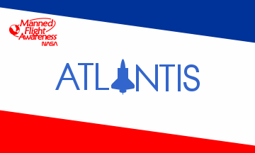 [Flag of Space Shuttle Atlantis]