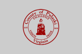 [Flag of Pulaski County, Virginia]