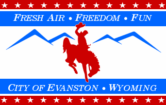 [Flag of Evanston, Wyoming]