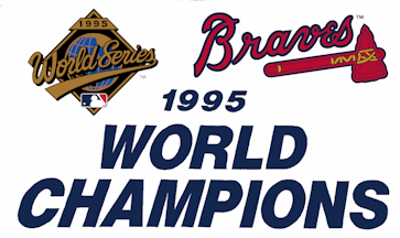 [Atlanta Braves 1995 World Series championship celebration flag]