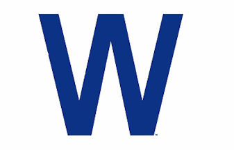 [Chicago Cubs win flag]