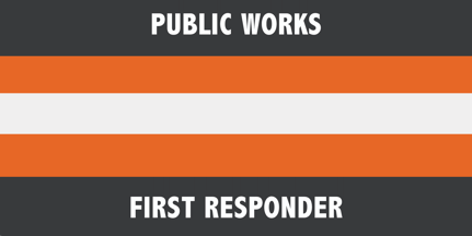 [American Public Works First Responder flag]