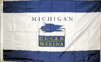 [Michigan Clean Marina Flag]