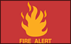 [fire alert flag]