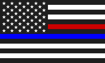 [Thin Red/Blue Line U.S. flag]