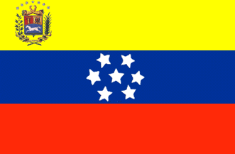 1930-2006 on a Pole NEW Venezuela 4"x6" Historical Flag 