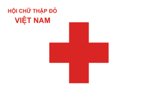 [Simplified Vietnam Red Cross flag]