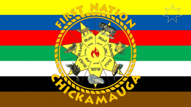 [First Nation Chickamauga flag]