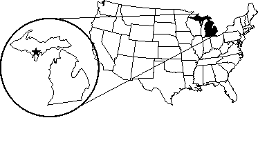 [Hannahville Potawatomi - Michigan map]
