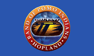 [Hopland Band of Pomo Indians, California flag]