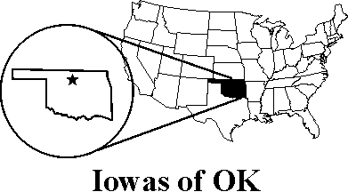 [Iowas of Oklahoma map]